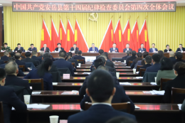 中国共产党安岳县第十四届纪律检查委员会第四次全体会议召开